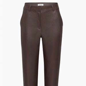 Aritzia - Mid-rise Vegan Leather Pants